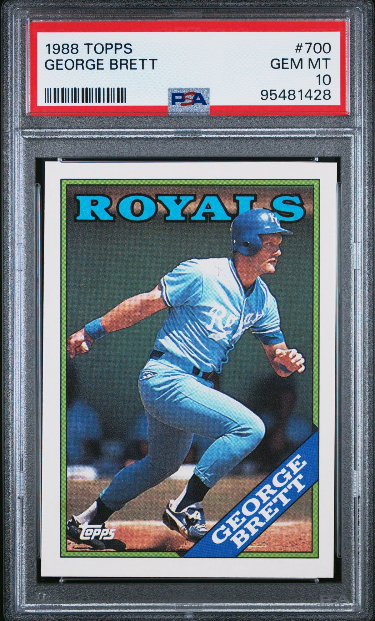 George Brett 1988 Topps Baseball Card #700 Graded PSA 10-Powers Sports Memorabilia