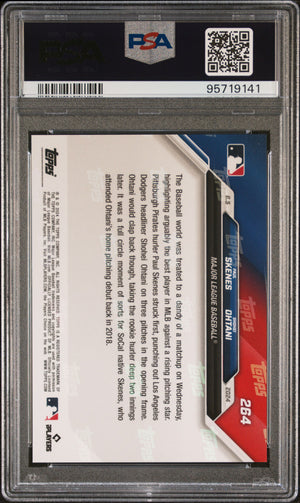 Paul Skenes Shohei Ohtani 2024 Topps Now Baseball Rookie Card #264 Graded PSA 10-Powers Sports Memorabilia