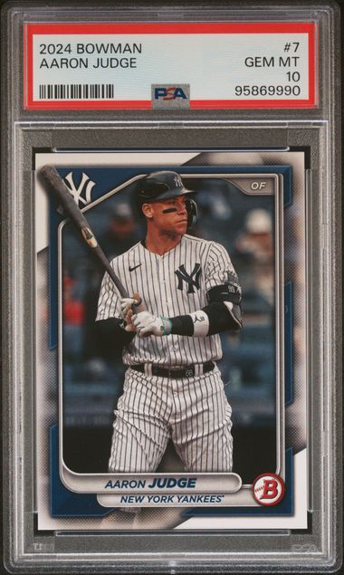 Aaron Judge 2024 Bowman New York Yankees Card #7 PSA 10