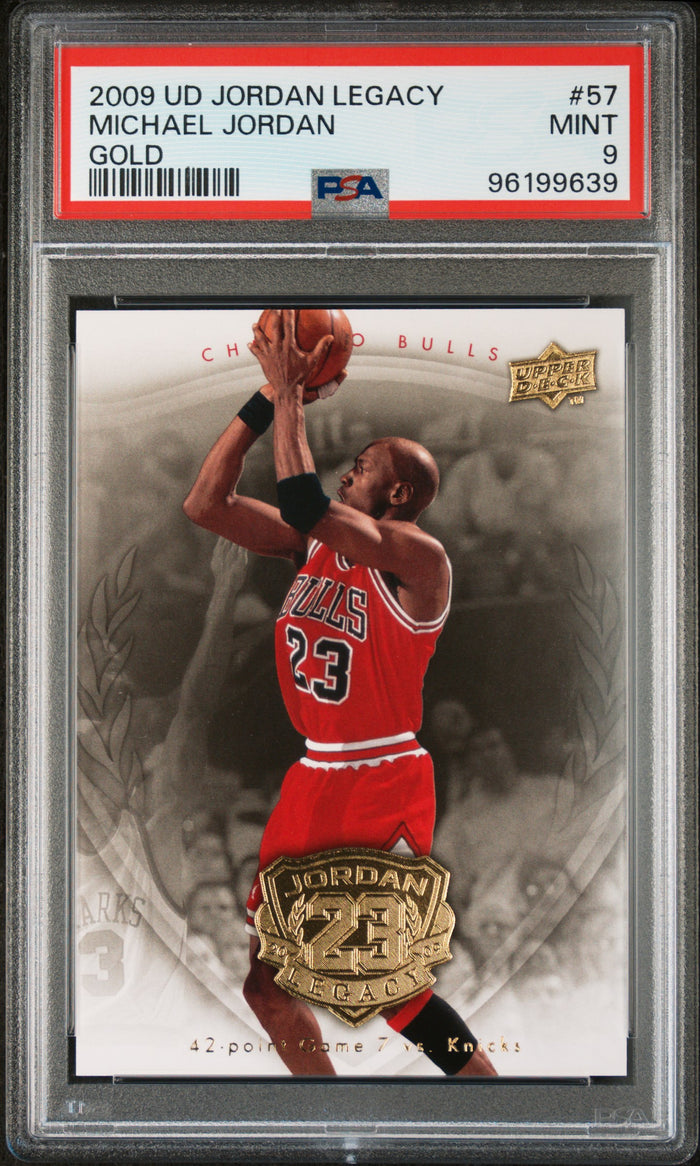 Michael Jordan 2009 Upper Deck Legacy Gold Card #57 PSA 9-Powers Sports Memorabilia