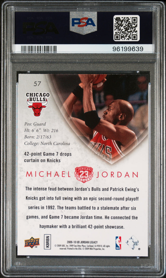Michael Jordan 2009 Upper Deck Legacy Gold Card #57 PSA 9-Powers Sports Memorabilia