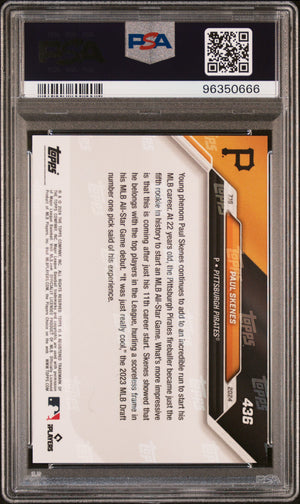 Paul Skenes 2024 Topps Now 1st All Star Game Rookie Card #436 Graded PSA 10-Powers Sports Memorabilia