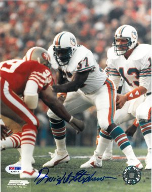 Dwight Stephenson Autographed Miami Dolphins 8x10 Photo- PSA DNA Hologram-Powers Sports Memorabilia