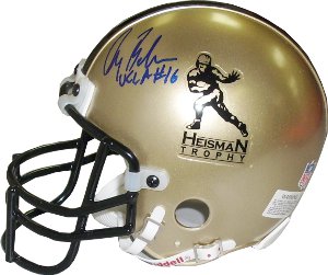 Gary Beban Autographed Heisman Authentic Gold Mini Helmet UCLA- JSA Hologram #CC09401-Powers Sports Memorabilia