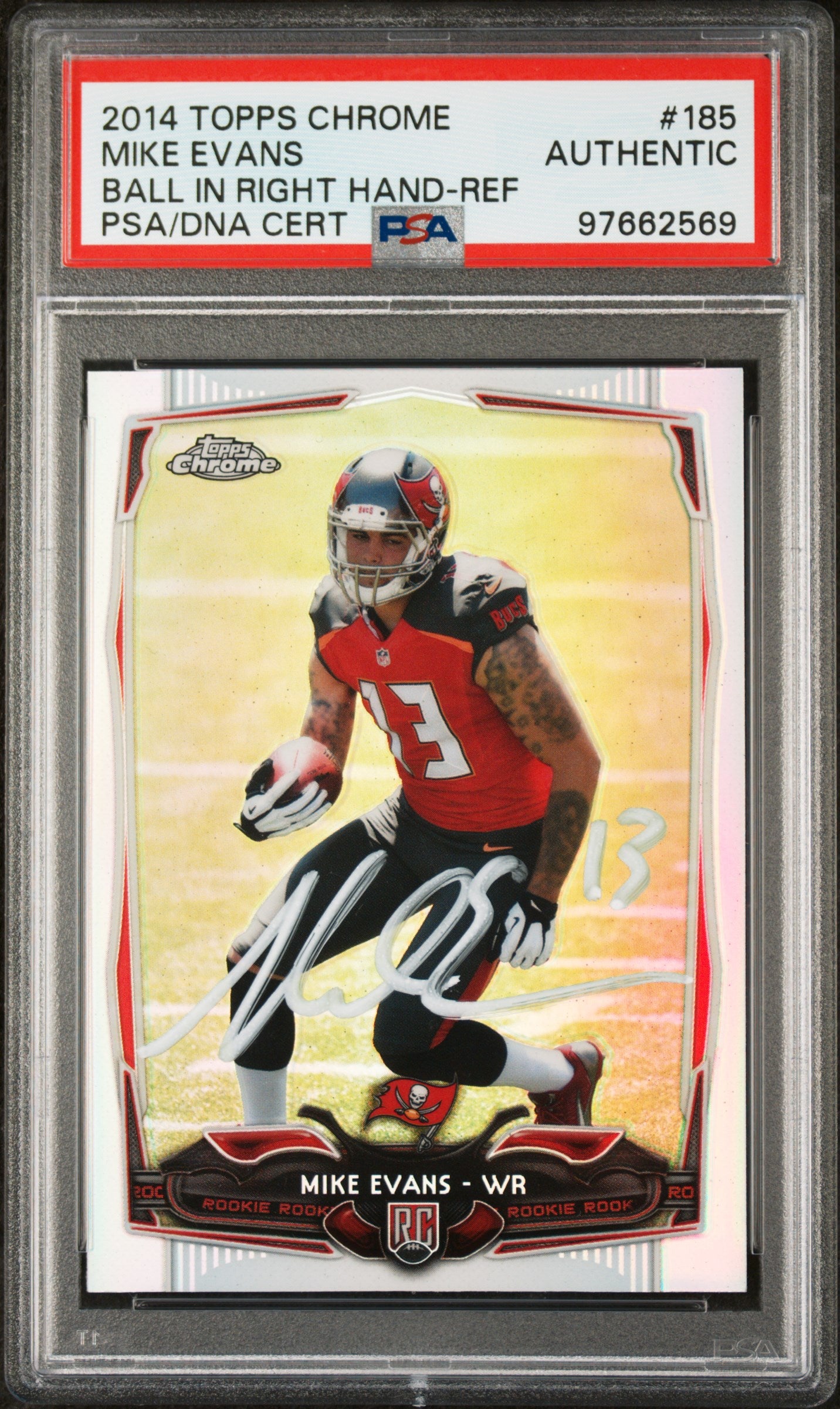 Mike Evans hand signed deals card bucs