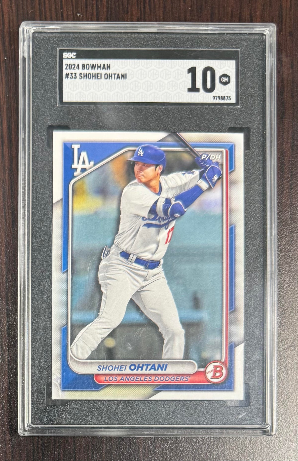 Shohei Ohtani 2024 Bowman Los Angeles Dodgers Baseball Card #33 Graded SGC 10 Cert #9798875-Powers Sports Memorabilia
