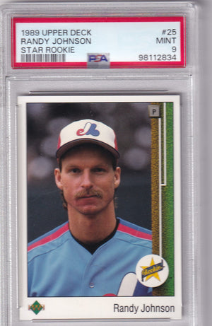 Randy Johnson 1989 Upper Deck Star RC Rookie Card #25 PSA 9
