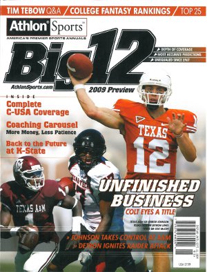 Colt McCoy unsigned 2009 Texas Longhorns Preseason Big 12 Magazine Preview-Powers Sports Memorabilia
