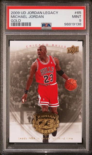 Michael Jordan 2009 Upper Deck Legacy Gold Card #65 PSA 9-Powers Sports Memorabilia