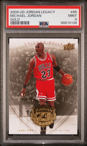 Michael Jordan 2009 Upper Deck Legacy Gold Card #65 PSA 9