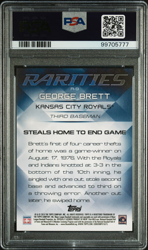 George Brett 2018 Topps Update Rarities Baseball Card #R-9 Graded PSA 10-Powers Sports Memorabilia