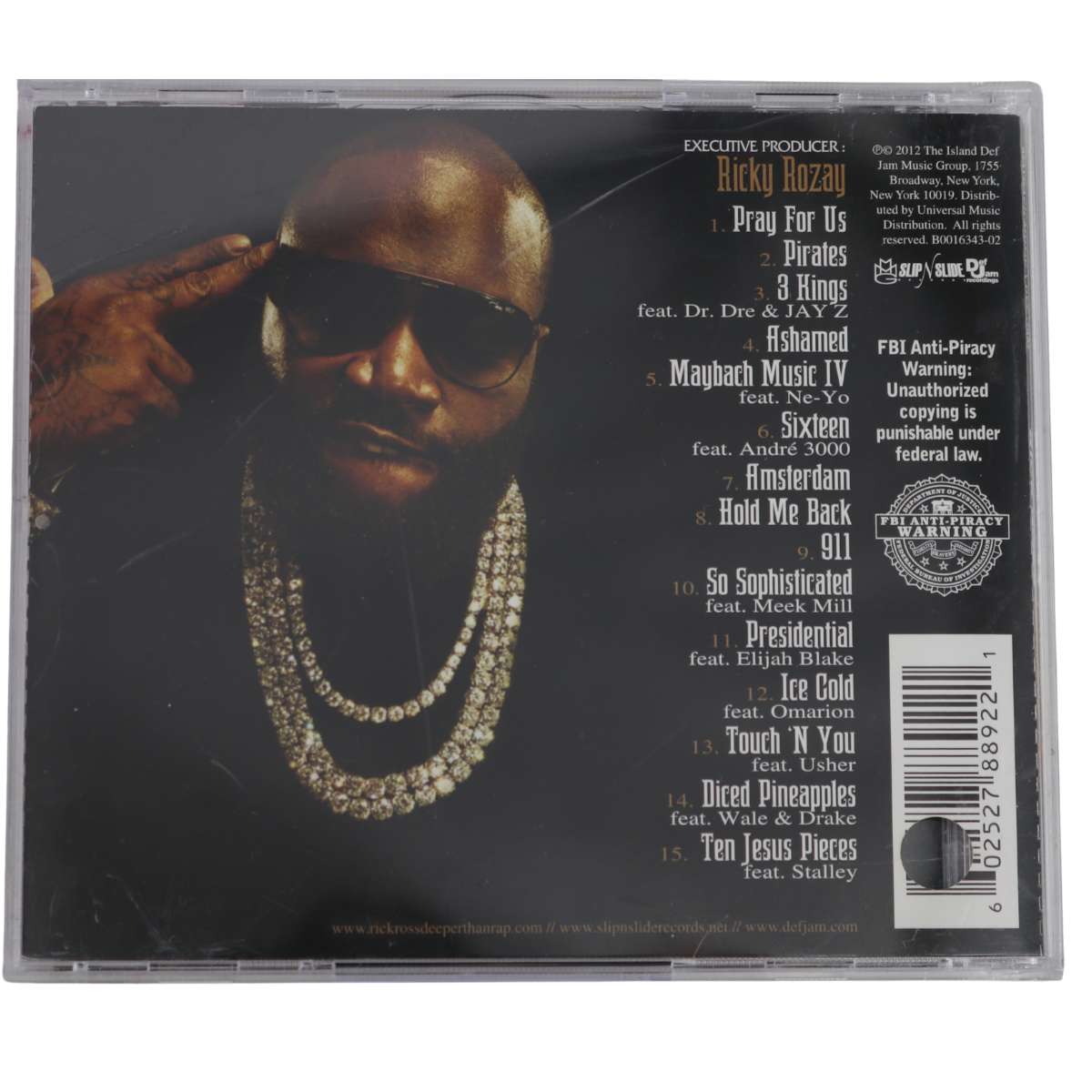 Rick Ross Signed God Forgives, I Don't CD-Powers Sports Memorabilia