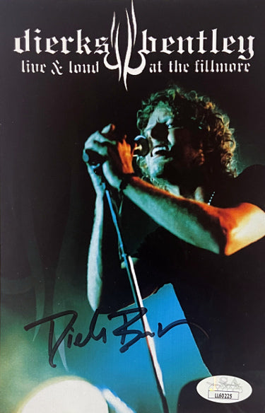 Dierks Bentley Autographed 2007 Live & Loud At The Fillmore DVD Cover 4.75x7.25- JSA #LL60225-Powers Sports Memorabilia