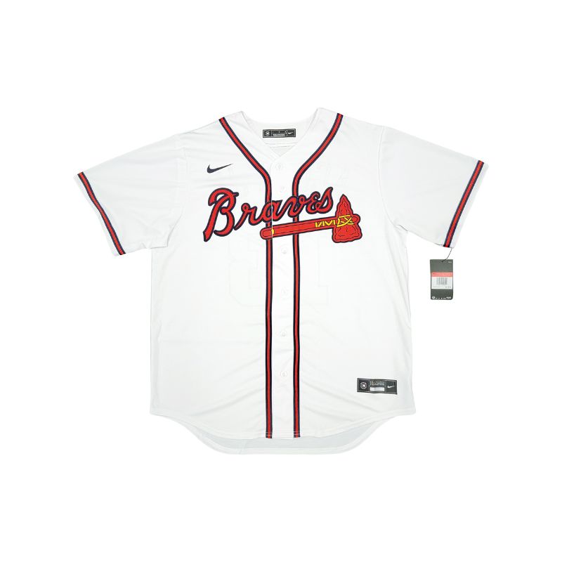 Ronald Acuna Jr Atlanta Braves Signed White Nike Jersey (BAS)-Powers Sports Memorabilia