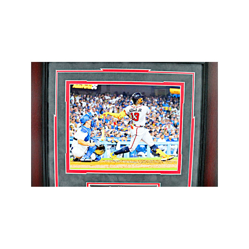 Ronald Acuna Atlanta Braves Signed OMLB Baseball Framed Shadowbox (Beckett Holo)-Powers Sports Memorabilia