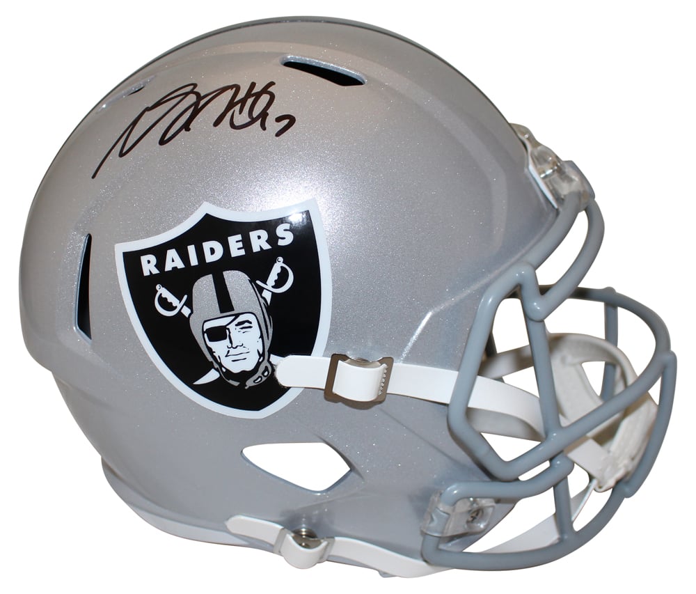 Davante Adams Signed Las Vegas Raiders Full-Size Speed Helmet – Beckett Authenticated-Powers Sports Memorabilia
