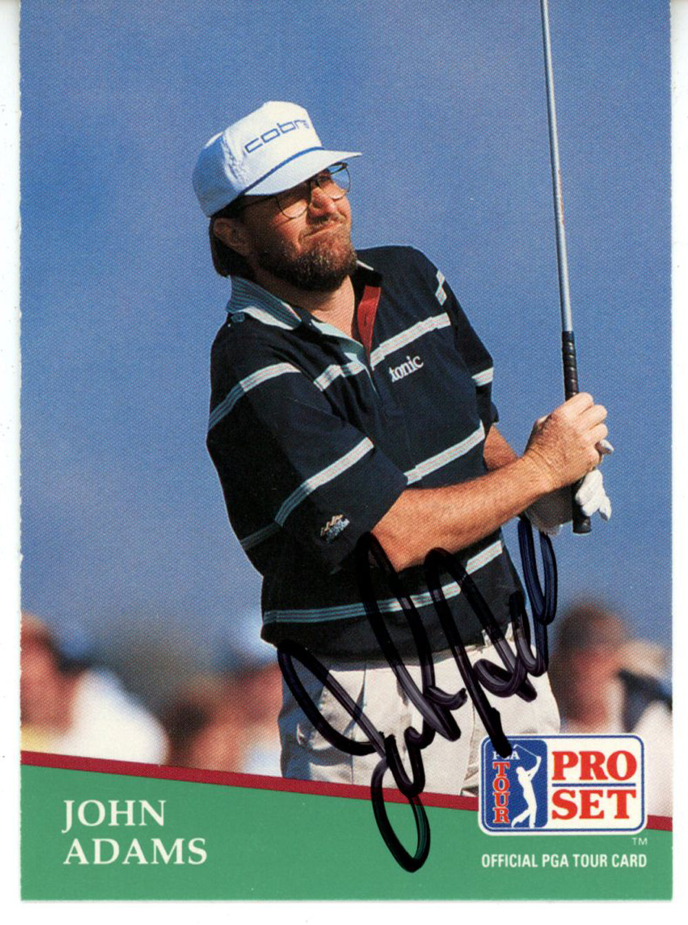 John Adams Pga Signed Card - 1991 Pro Set #187 Beckett Beckett-Powers Sports Memorabilia