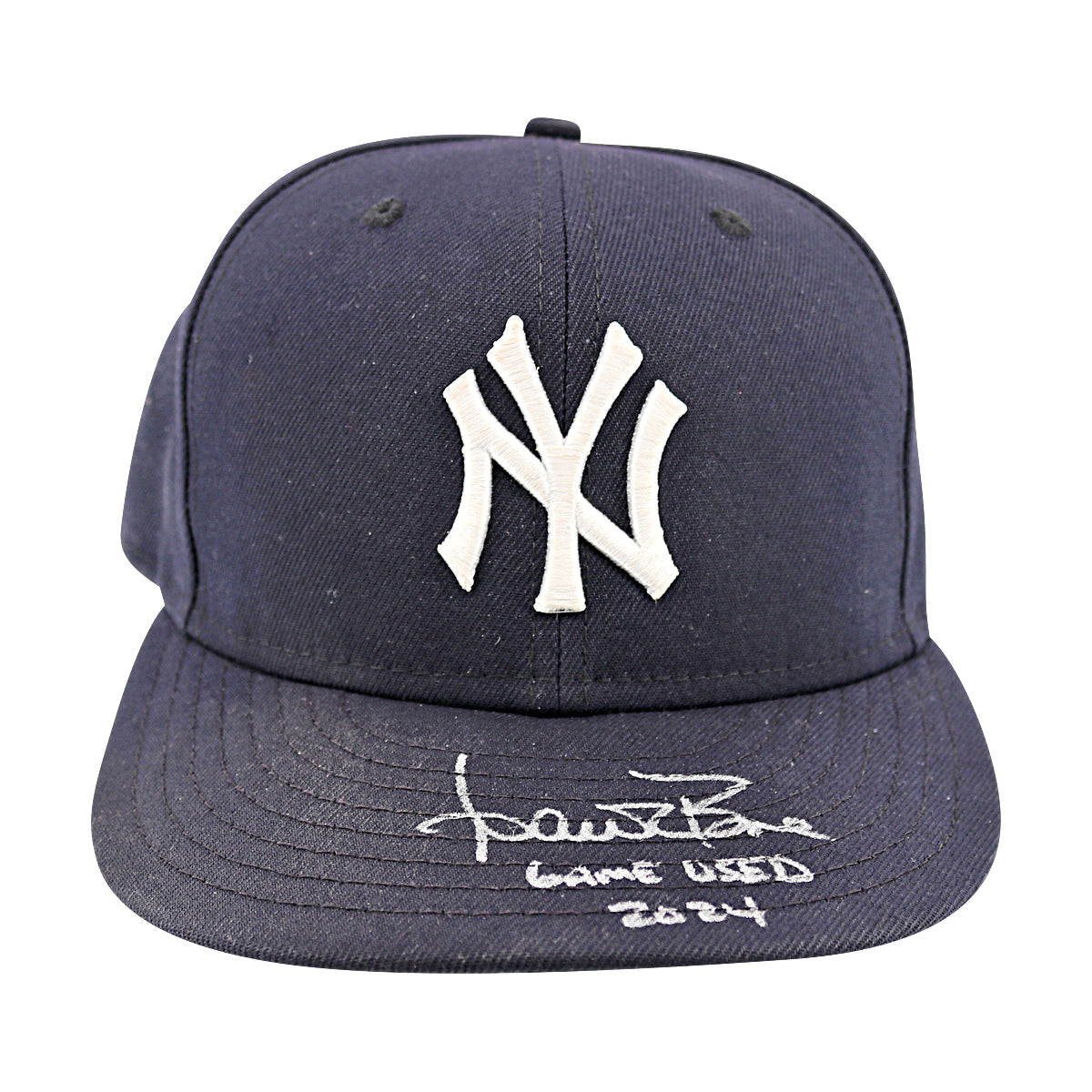 Aaron Boone New York Yankees Signed 2024 Game Used Yankee Hat (D)-Powers Sports Memorabilia