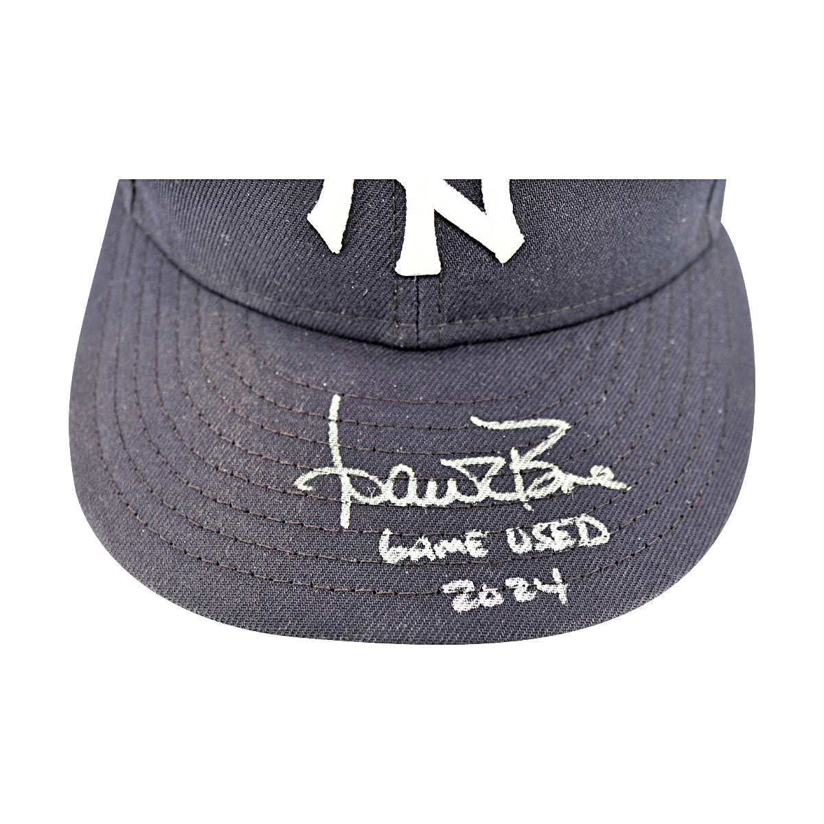 Aaron Boone New York Yankees Signed 2024 Game Used Yankee Hat (D)-Powers Sports Memorabilia