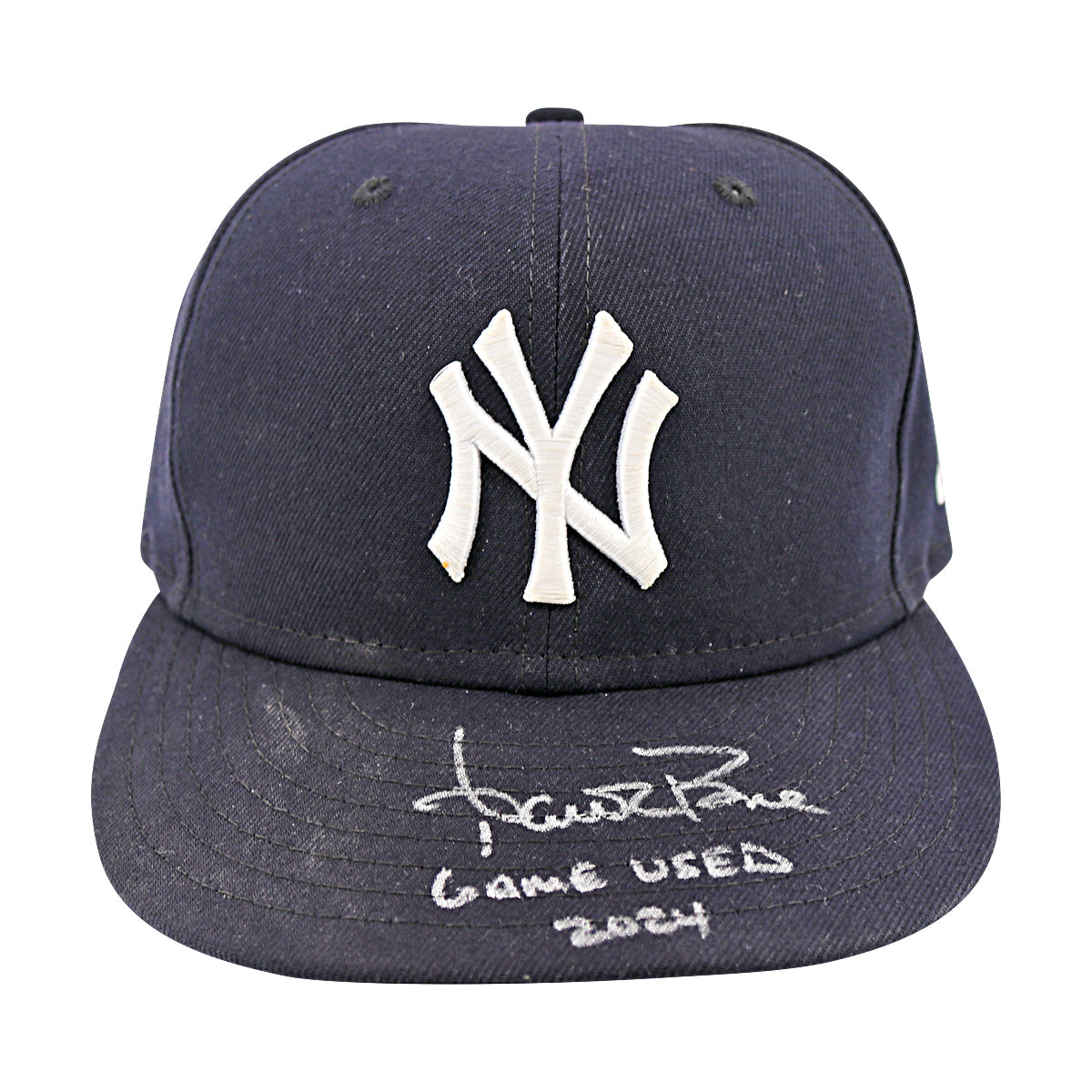 Aaron Boone New York Yankees Signed 2024 Game Used Yankee Hat (F) (Aaron Boone LOA)-Powers Sports Memorabilia