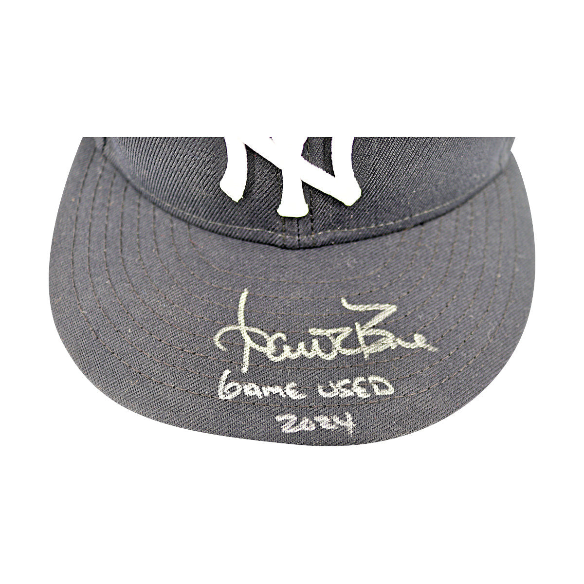 Aaron Boone New York Yankees Signed 2024 Game Used Jackie Robinson Day Yankees Hat