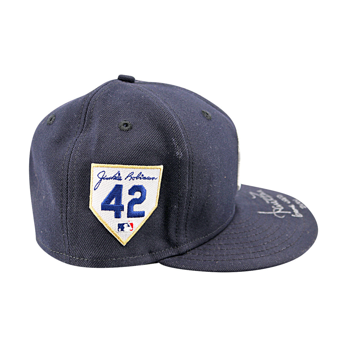 Aaron Boone New York Yankees Signed 2024 Game Used Jackie Robinson Day Yankees Hat