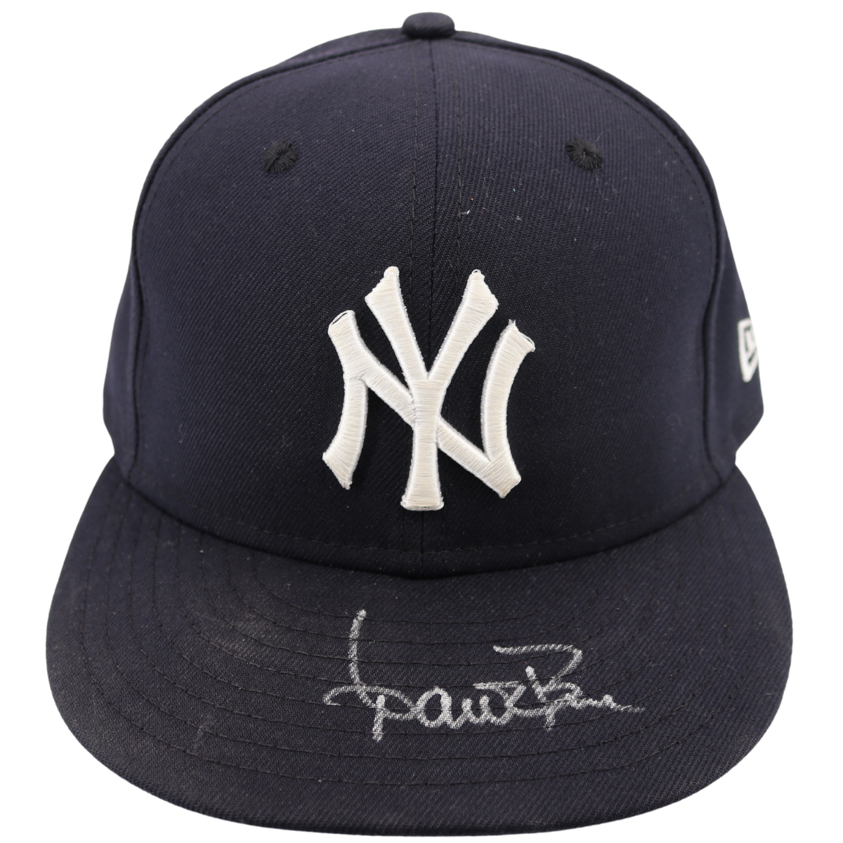 Aaron Boone Yankees Signed Game Used 2025 Regular Season Hat-1-Powers Sports Memorabilia