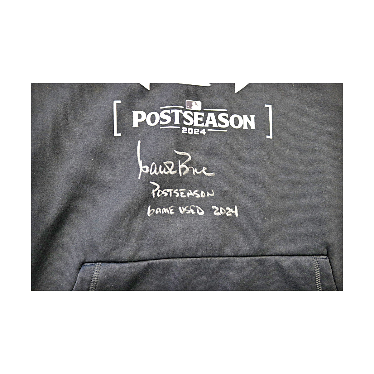 Aaron Boone New York Yankees Signed 2024 Game Used Postseason Nike Sleeveless Hoodie-Powers Sports Memorabilia