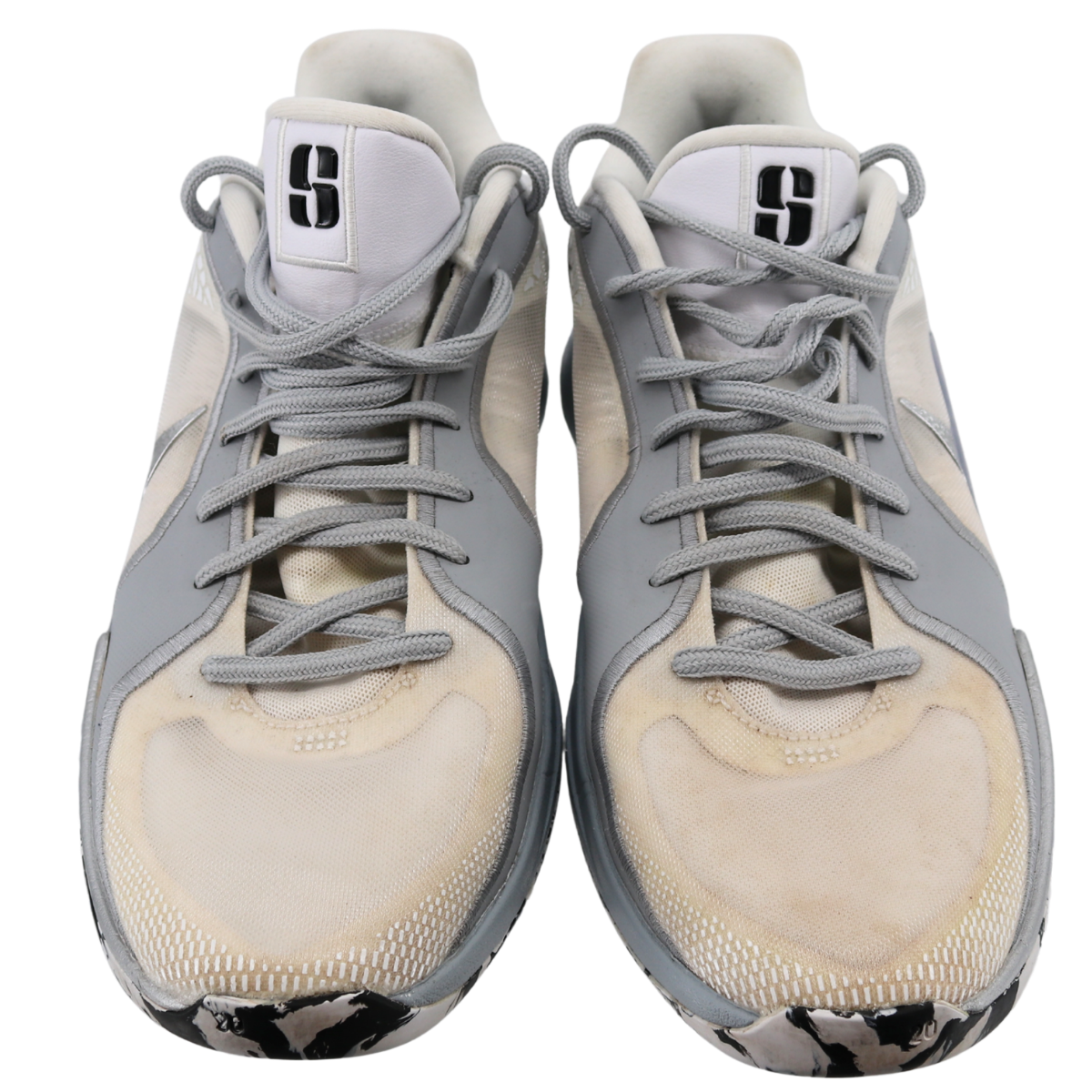 Aaron Boone Yankees Signed 2025 Game Used White Nike Sabrina Shoes-Powers Sports Memorabilia
