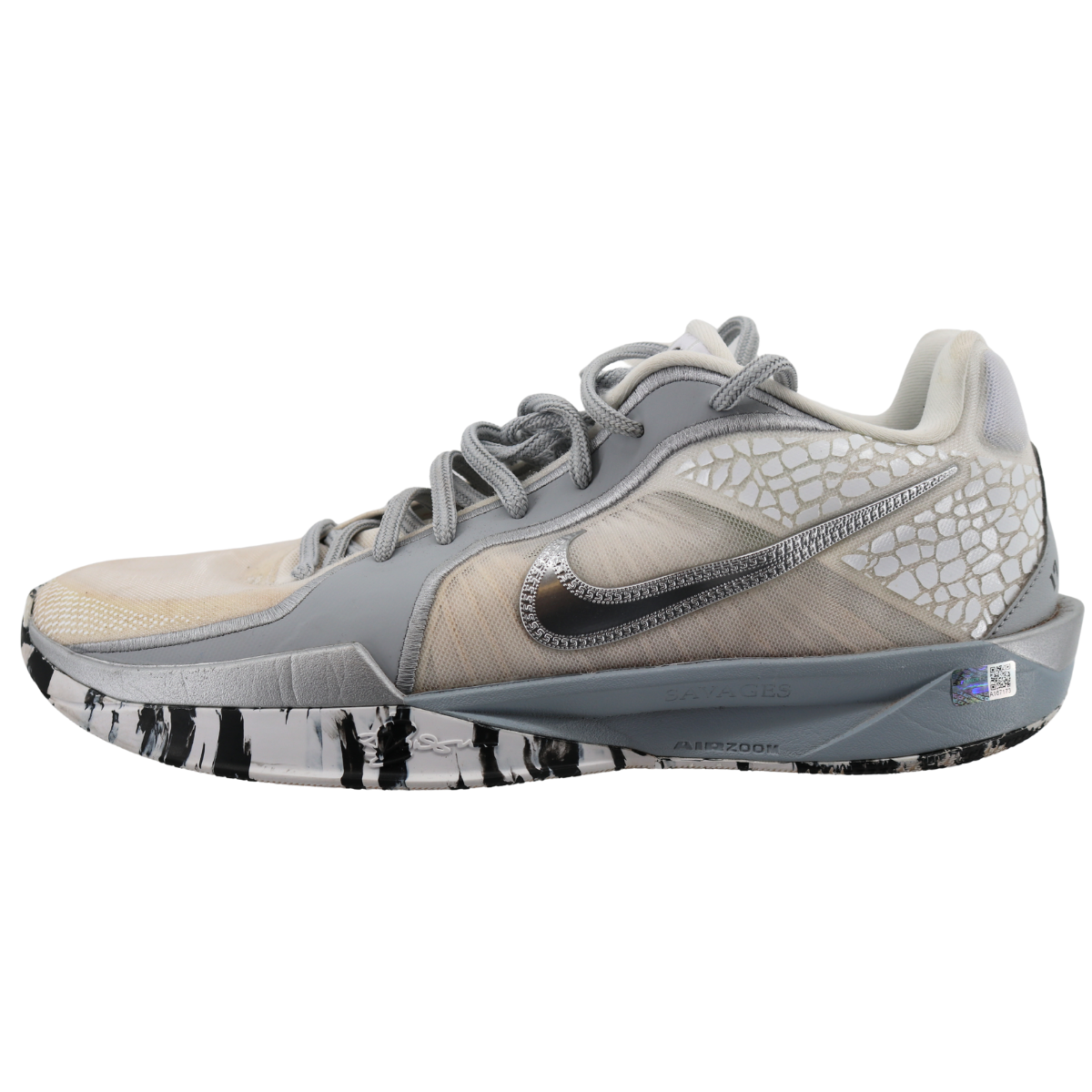 Aaron Boone Yankees Signed 2025 Game Used White Nike Sabrina Shoes-Powers Sports Memorabilia