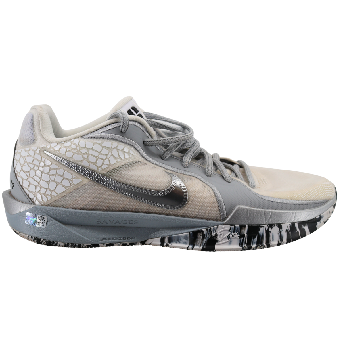 Aaron Boone Yankees Signed 2025 Game Used White Nike Sabrina Shoes-Powers Sports Memorabilia