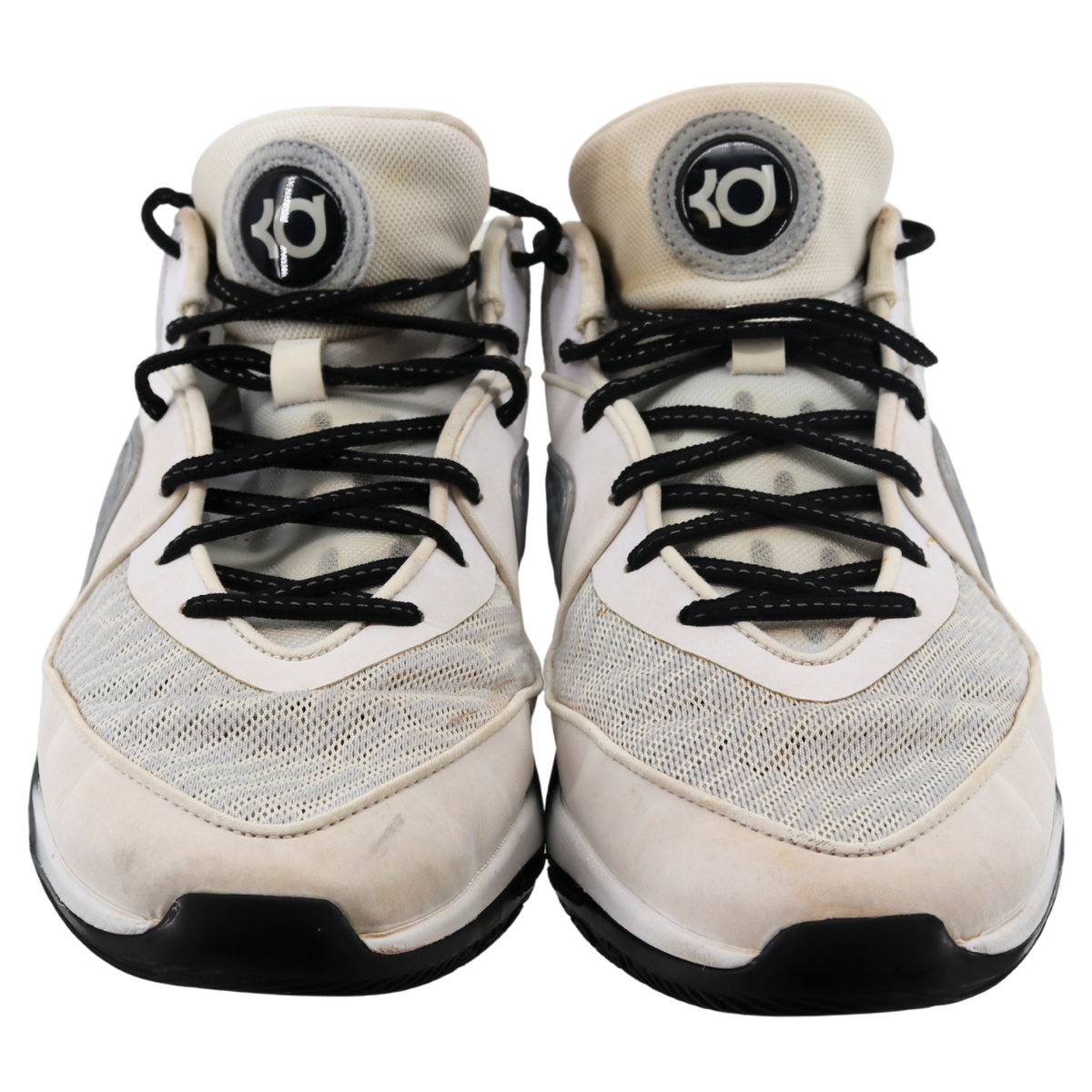 Aaron Boone Yankees Signed 2025 Game Used Grey Nike KD 16 Shoes-Powers Sports Memorabilia