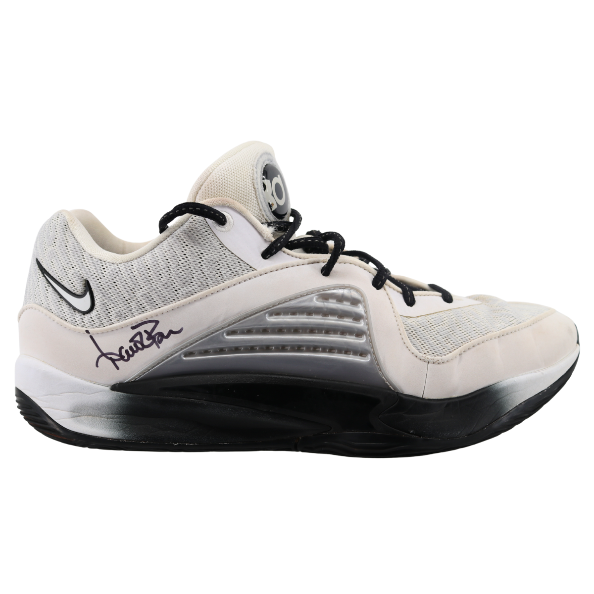 Aaron Boone Yankees Signed 2025 Game Used Grey Nike KD 16 Shoes-Powers Sports Memorabilia