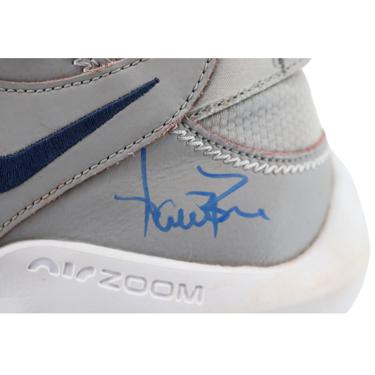 Aaron Boone Yankees Signed 2025 Game Used Grey Nike Giannis Shoes-Powers Sports Memorabilia