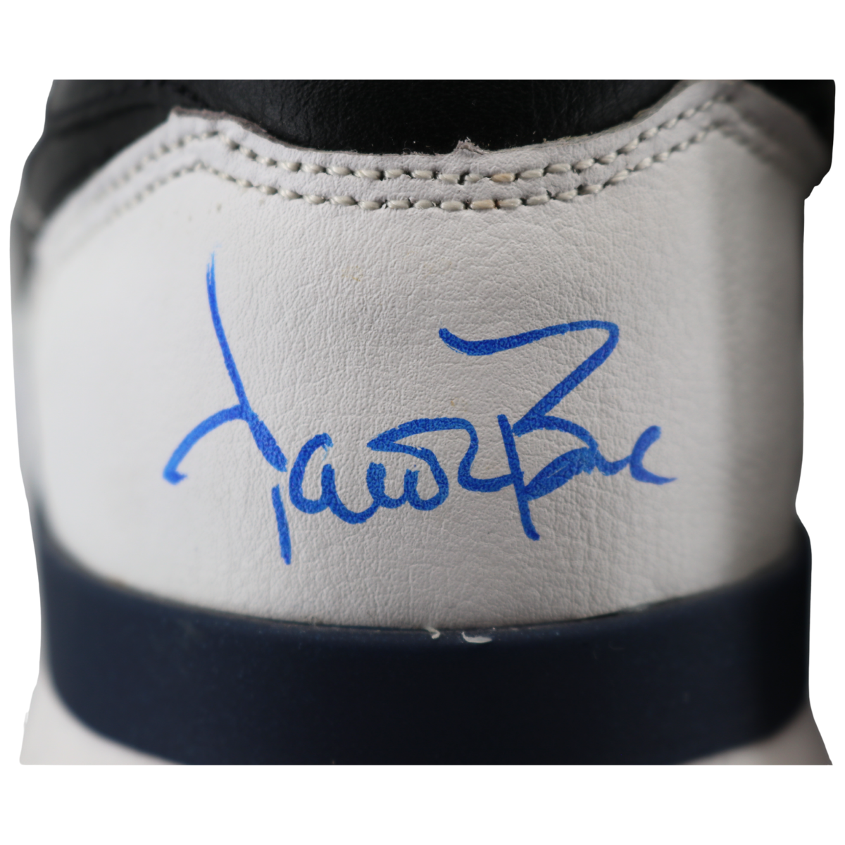 Aaron Boone Yankees Signed 2025 Game Used White/Navy Nike AJB Shoes-Powers Sports Memorabilia