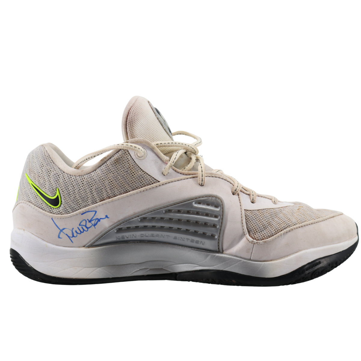 Aaron Boone Yankees Signed 2025 Game Used White Nike KD 16 Shoe-Powers Sports Memorabilia