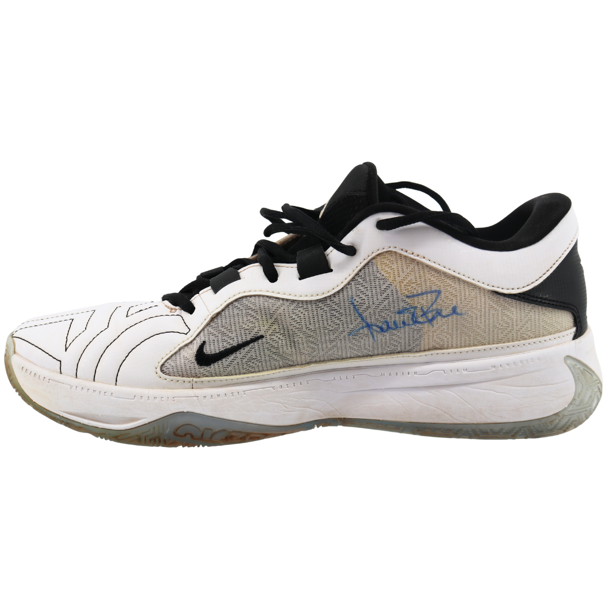 Aaron Boone Yankees Signed 2025 Game Used Nike Giannis Air Shoes-2-Powers Sports Memorabilia