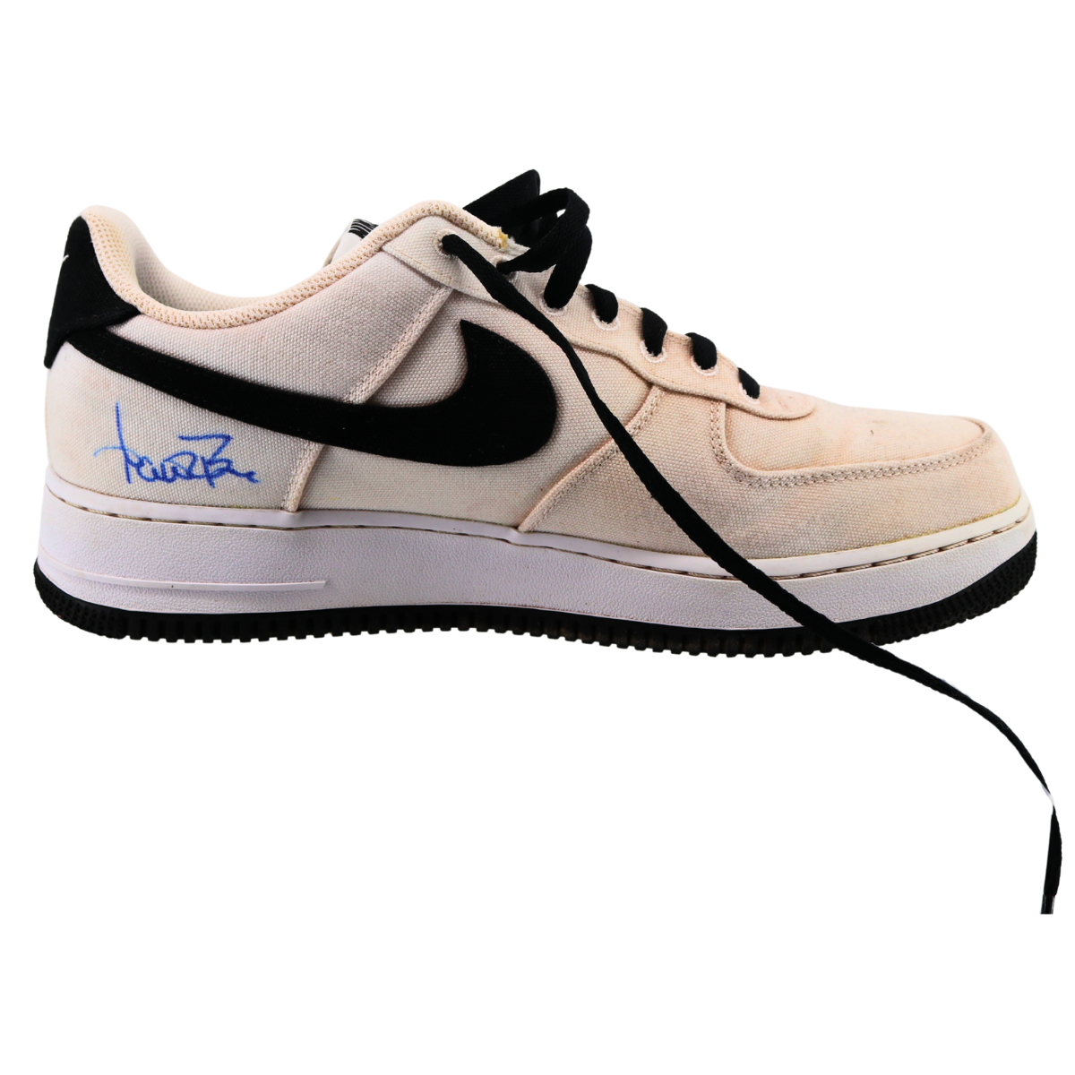 Aaron Boone Yankees Signed 2025 Game Used Nike Air Force 1 Shoes-Powers Sports Memorabilia