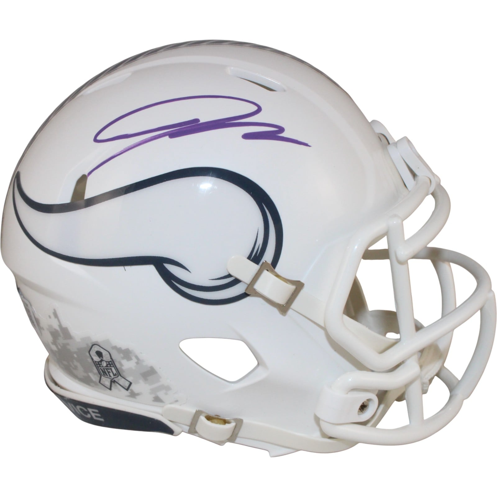 Jordan Addison Signed Minnesota Vikings 24 STS Mini Helmet – Beckett Authenticated-Powers Sports Memorabilia