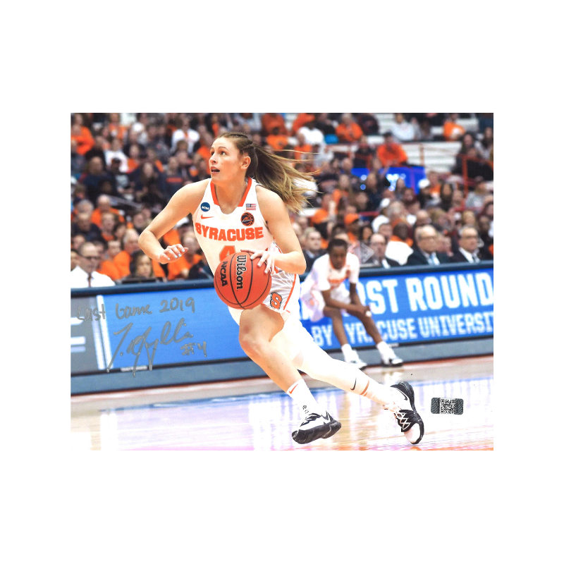 Tiana Mangakahia Syracuse University Signed Inscribed "Last Game 2019" 8x10 Photo-Powers Sports Memorabilia