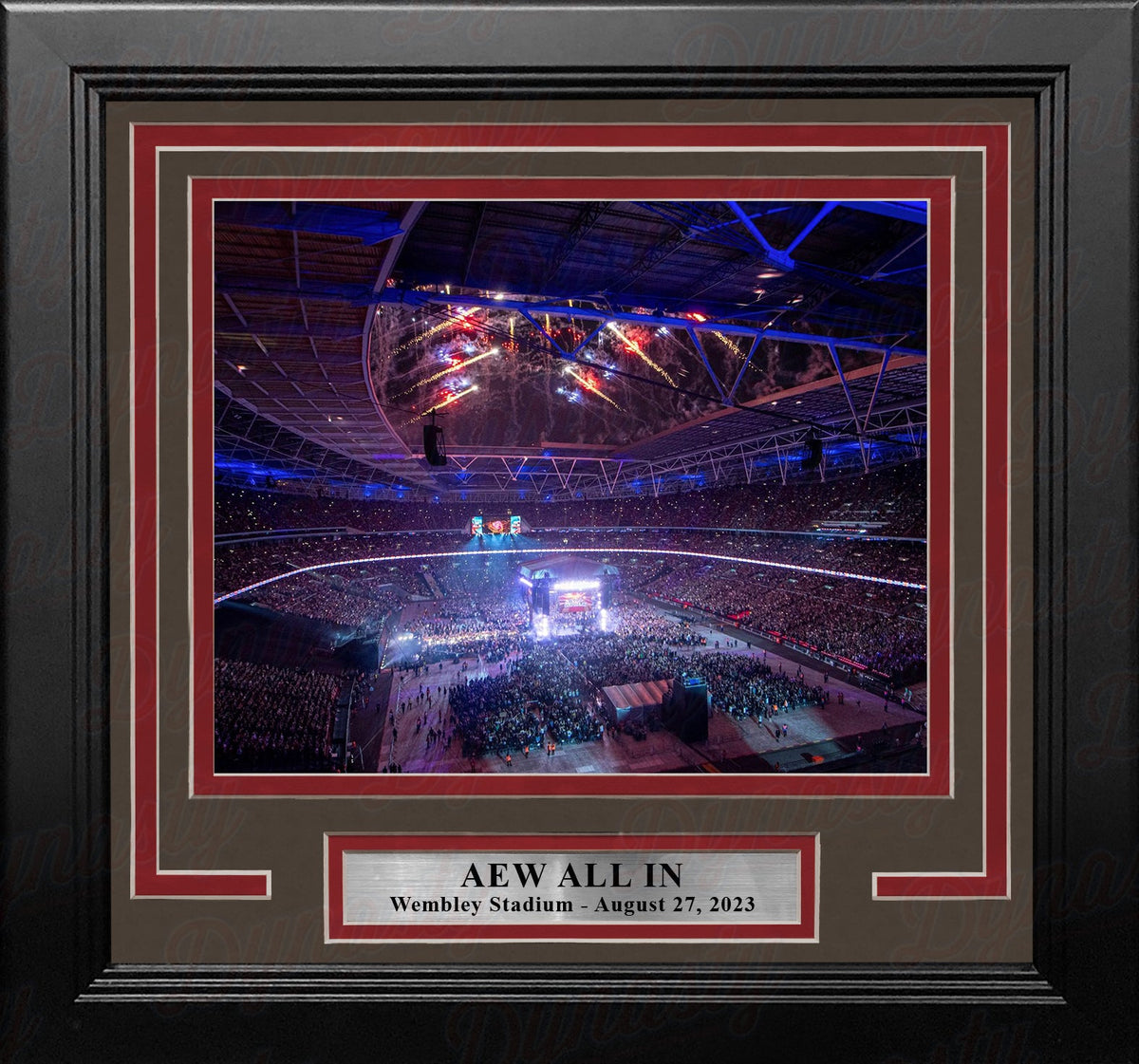 AEW All In at Wembley Stadium 8x10 Framed Wrestling Display Photo-Powers Sports Memorabilia