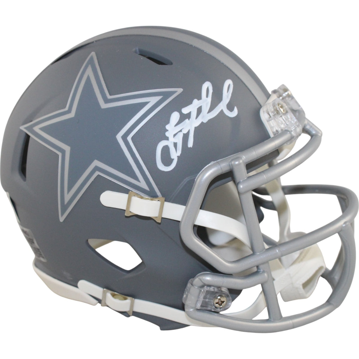 Troy Aikman Dallas Cowboys Signed Mini Helmet - Slate Fanatics-Powers Sports Memorabilia