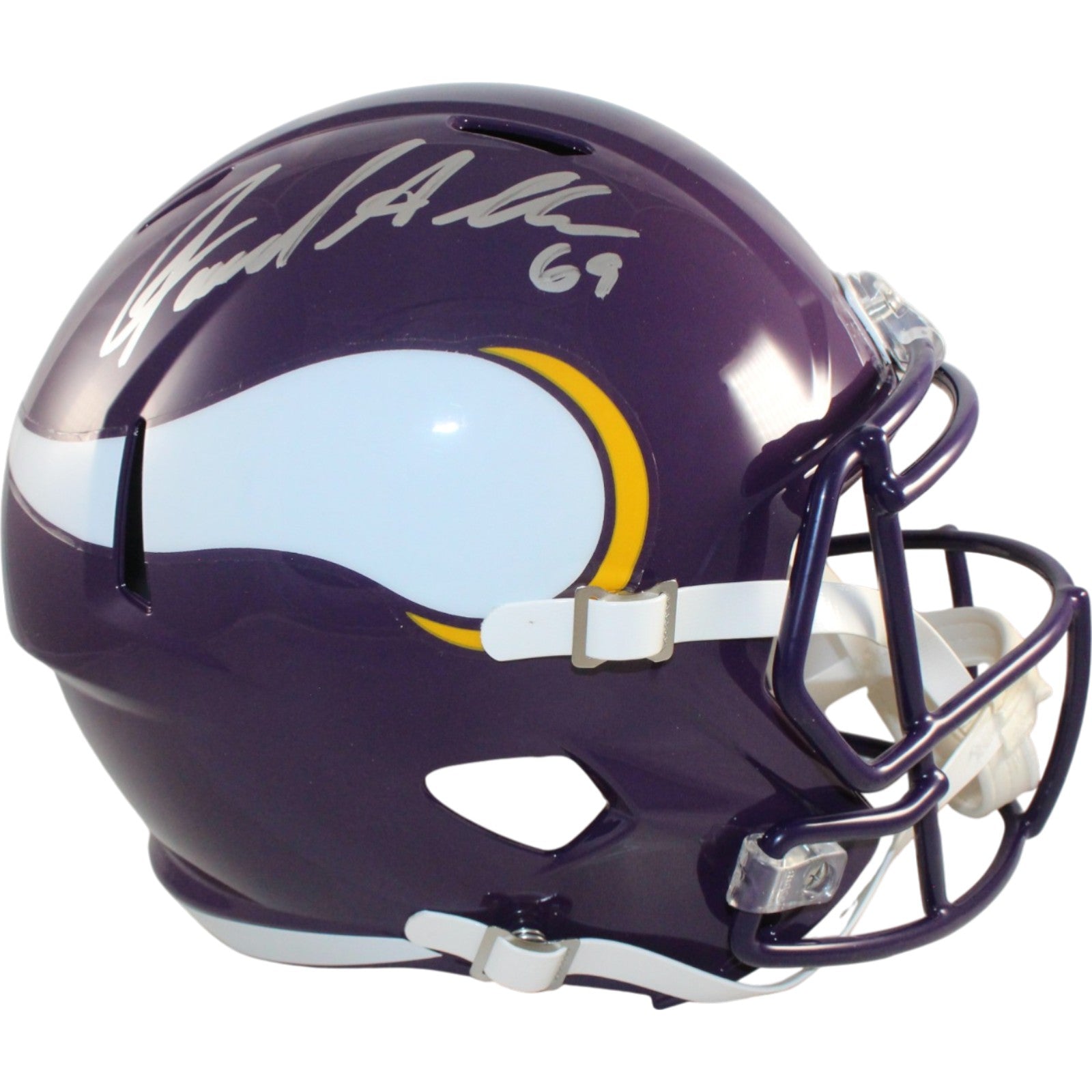 Jared Allen Minnesota Vikings F/S TB Signed Helmet Beckett Witness 55174 Beckett-Powers Sports Memorabilia
