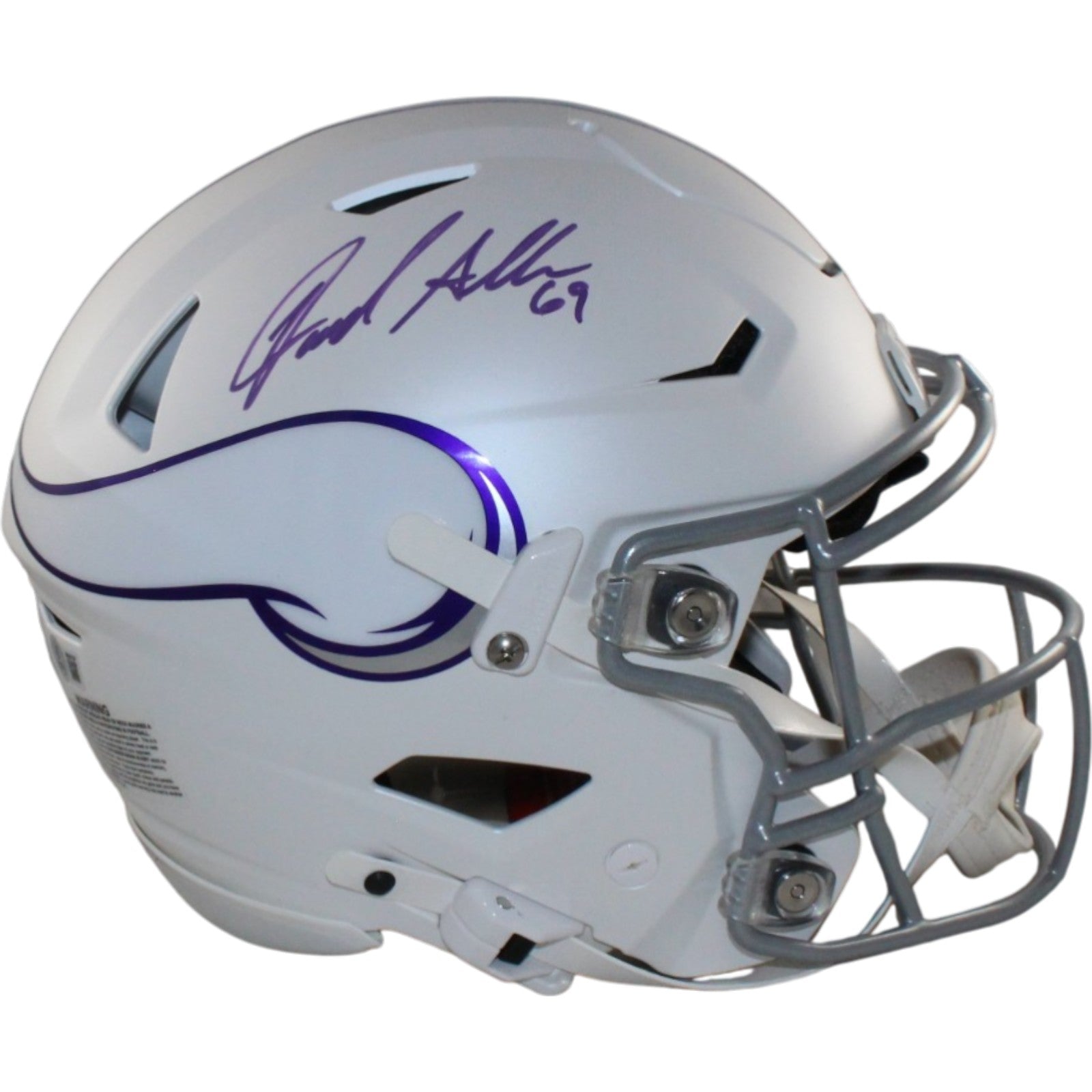 Jared Allen Minnesota Vikings Speedflex Alt Signed Helmet Beckett W 55176 Beckett-Powers Sports Memorabilia