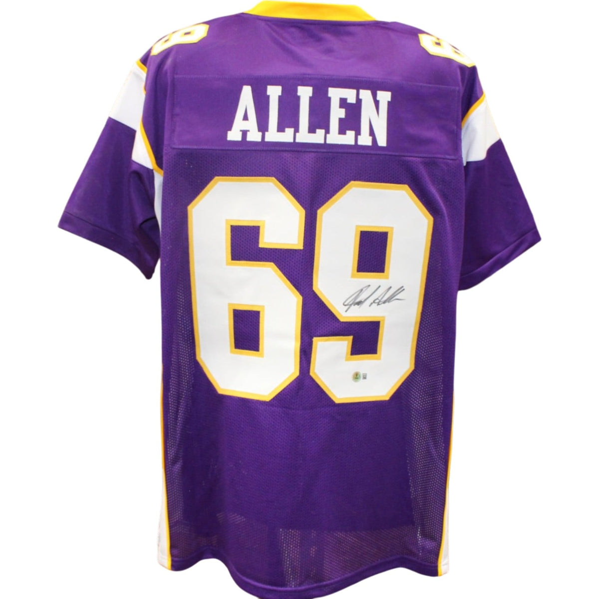 Jared Allen Signed Pro Style Size XL Purple Jersey – Beckett Witness Authenticated-Powers Sports Memorabilia