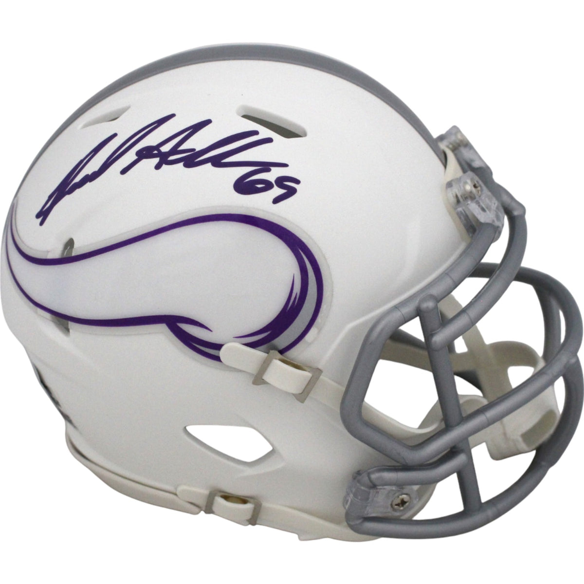 Jared Allen Minnesota Vikings 2024 Alt Signed Mini Helmet-Powers Sports Memorabilia