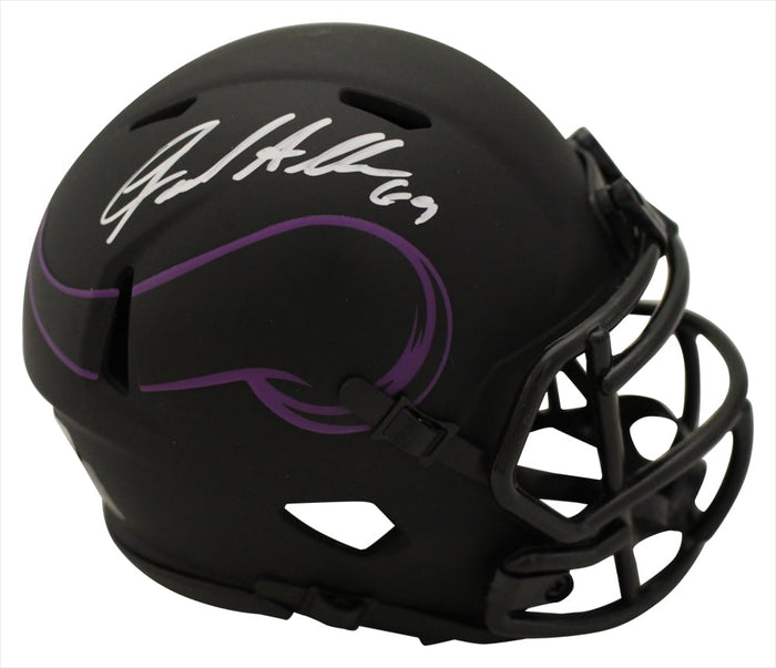 Jared Allen Signed Minnesota Vikings Eclipse Mini Helmet – Beckett Authenticated-Powers Sports Memorabilia