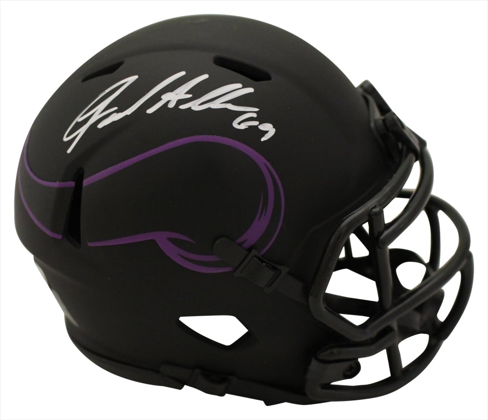 Jared Allen Signed Minnesota Vikings Eclipse Mini Helmet – Beckett Authenticated-Powers Sports Memorabilia