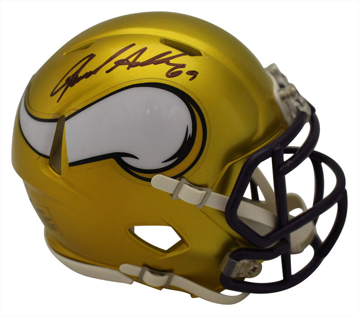 Jared Allen Signed Minnesota Vikings Flash Mini Helmet – Beckett Authenticated-Powers Sports Memorabilia