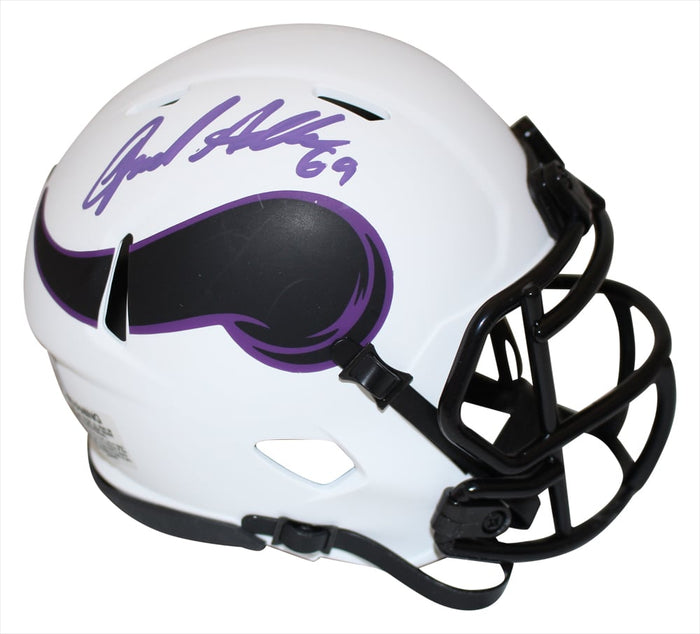 Jared Allen Signed Minnesota Vikings Lunar Mini Helmet – Beckett Authenticated-Powers Sports Memorabilia